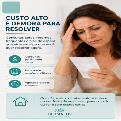 Dermalux Pro -Cuidado Avançado para Estrias, Verrugas e Marcas da Pele