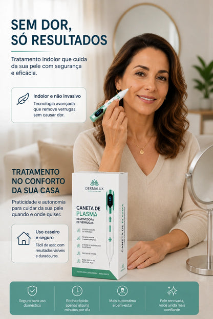 Dermalux Pro - Caneta Plasma Removedora de Verrugas e Manchas